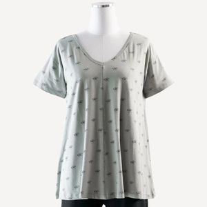 NWT Kate Quinn telephone organic cotton short sleeve tee
